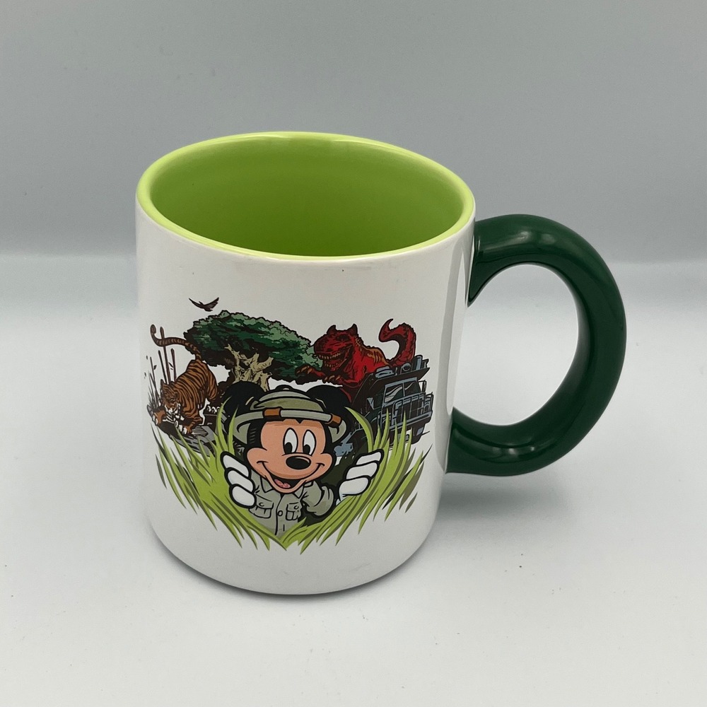 Disney Animal Kingdom Mug Safari Mickey Mouse Coffee Cup KIM Personalization - Picture 1 of 7